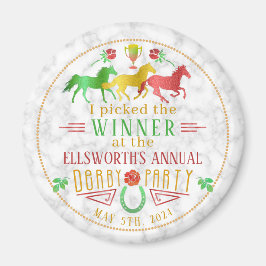 競馬ダービーデーパーティーカラフル優勝者 マグネット