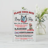 競馬ダービーパーティーポスター招待状 招待状 (スタンド正面)