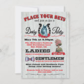 競馬ダービーパーティーポスター招待状 招待状 (正面)