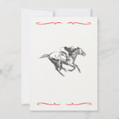 競馬ダービーパーティーポスター招待状 招待状 (裏面)