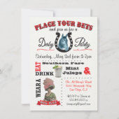 競馬ダービーパーティーポスター招待状 招待状 (正面)