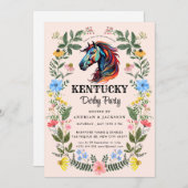 競馬ダービーパーティー招待状 招待状 (正面/裏面)
