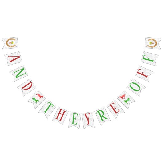 競馬ダービーパーティー馬とオフ バンティングフラッグ (全)