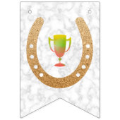 競馬ダービーパーティー馬とオフ バンティングフラッグ (第1の旗)