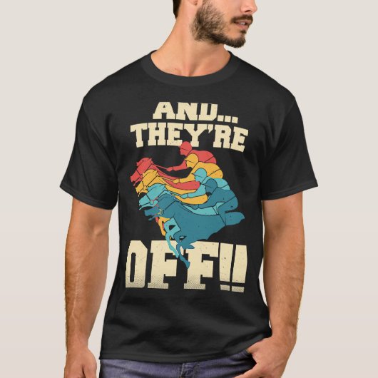 競馬ダービー始まる Tシャツ (正面)