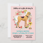 競馬バースデーパーティーの招待状 招待状 (正面)