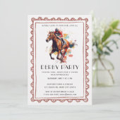 競馬パーティーへの招待状 招待状 (スタンド正面)