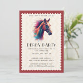 競馬パーティーへの招待状 招待状 (スタンド正面)