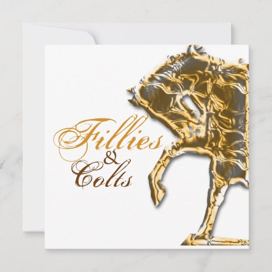 競馬パーティーイベント 招待状 (正面)