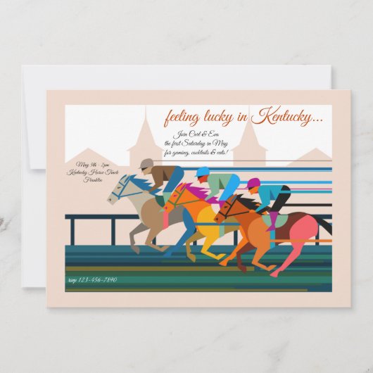 競馬パーティー 招待状 (正面)