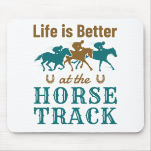 競馬ファンで人生が良い マウスパッド
