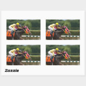 競馬フィニッシュステッカー 長方形シール (シート)