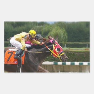 競馬フィニッシュステッカー 長方形シール