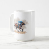 競馬マグ コーヒーマグカップ (正面左)