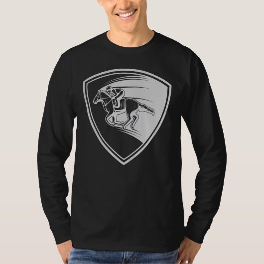 競馬ライディングレース – 五種競技7 Tシャツ (正面)