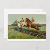 競馬ヴィンテージデザイン ポストカード (正面/裏面)