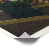 競馬場に出馬する馬 ポスター (角)