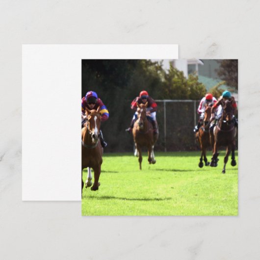 競馬場への招待状 招待状 (正面/裏面)