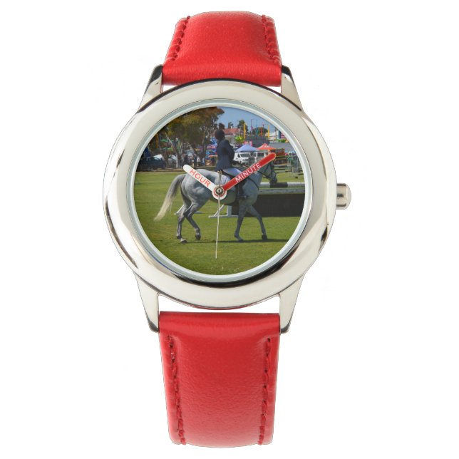 競馬場跳躍競技 腕時計 (正面)
