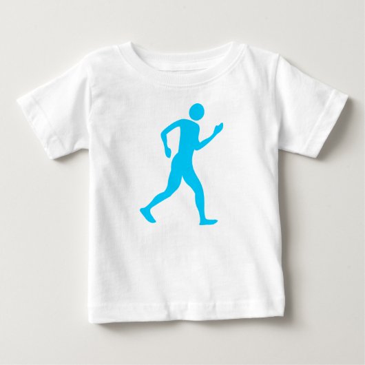 競馬場 – スカイブルー ベビーTシャツ (正面)