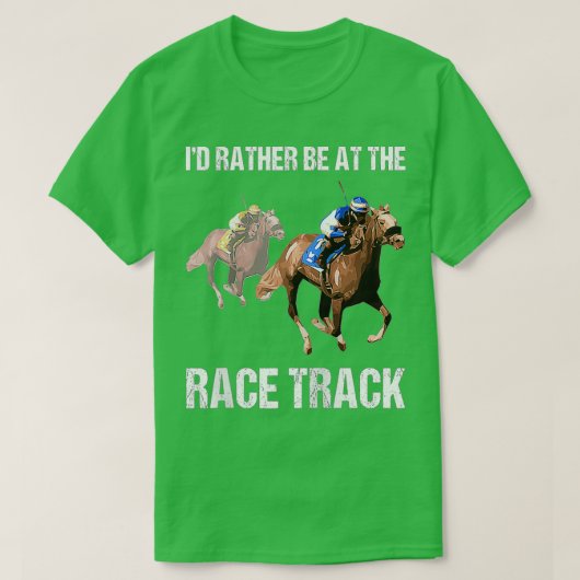 競馬競馬場おもしろい引用文ギフト Tシャツ (デザイン正面)