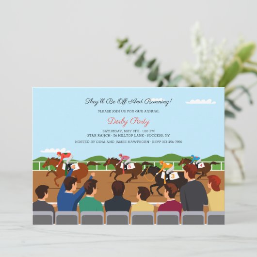 競馬観客 招待状 (スタンド正面)