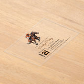 競馬誕生日ダービーパーティの招待状 アクリル招待状 (レイダウン)