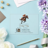 競馬誕生日ダービーパーティの招待状 アクリル招待状 (インサイチュ (ウェディング))