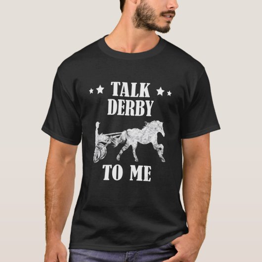 競馬談義 ダービーからオーナー馬主までトラッキング ハーネス Tシャツ (正面)
