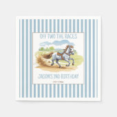 競馬選手の誕生日が印刷された スタンダードカクテルナプキン (正面)