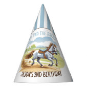 競馬選手の誕生日が印刷された パーティーハット (正面)