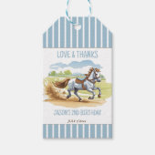 競馬選手の誕生日のお祝い ギフトタグ (正面)