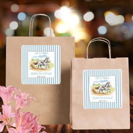 競馬選手の誕生日のお祝い スクエアシール