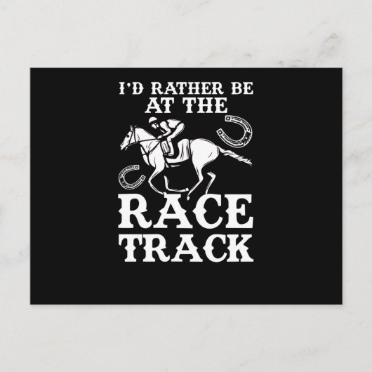 競馬馬ではなく競馬競走馬 ポストカード (正面)