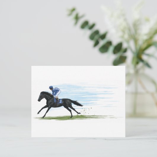 競馬馬 ポストカード (スタンド正面)