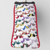 競馬騎手シルクパターンへ ゴルフヘッドカバー (回転90)