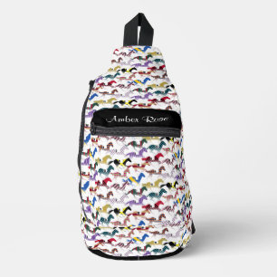 競馬騎手シルクパターンへ スリングバッグ