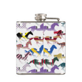 競馬騎手シルクパターンへ フラスク (裏面)