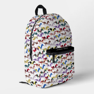 競馬騎手シルクパターンへ プリントバックパック