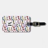 競馬騎手シルクパターンへ ラゲッジタグ (正面横)