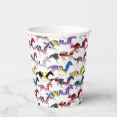 競馬騎手シルクパターンへ 紙コップ (右)