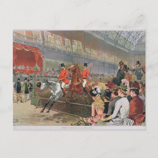 競馬1886年 ポストカード (正面)