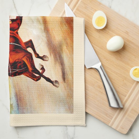 競馬 キッチンタオル (四つ折り)