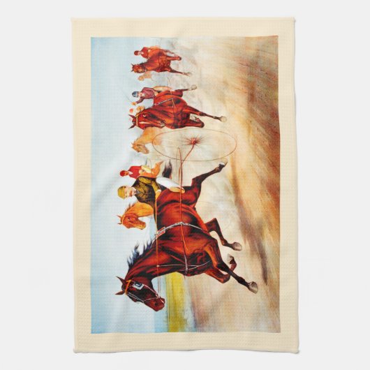 競馬 キッチンタオル (縦)