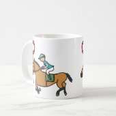 競馬 コーヒーマグカップ (正面左)