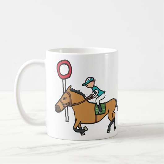 競馬 コーヒーマグカップ (左)