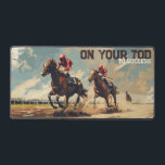 競馬 デスクマット<br><div class="desc">この卓上マットは素晴らし文字の"成功にあなたの足で"と競馬の瞬間のイラストレーションを持っている。競馬好素晴らしきな人の選び手だ。</div>