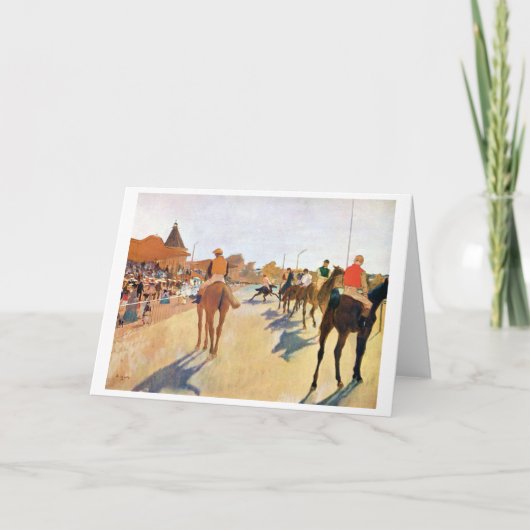 競馬（パレード）、エドガー・ドガ カード (正面)