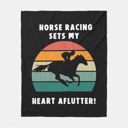 競馬 フリースブランケット (正面)