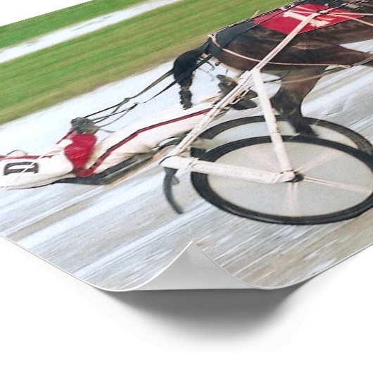 競馬 ポスター (角)